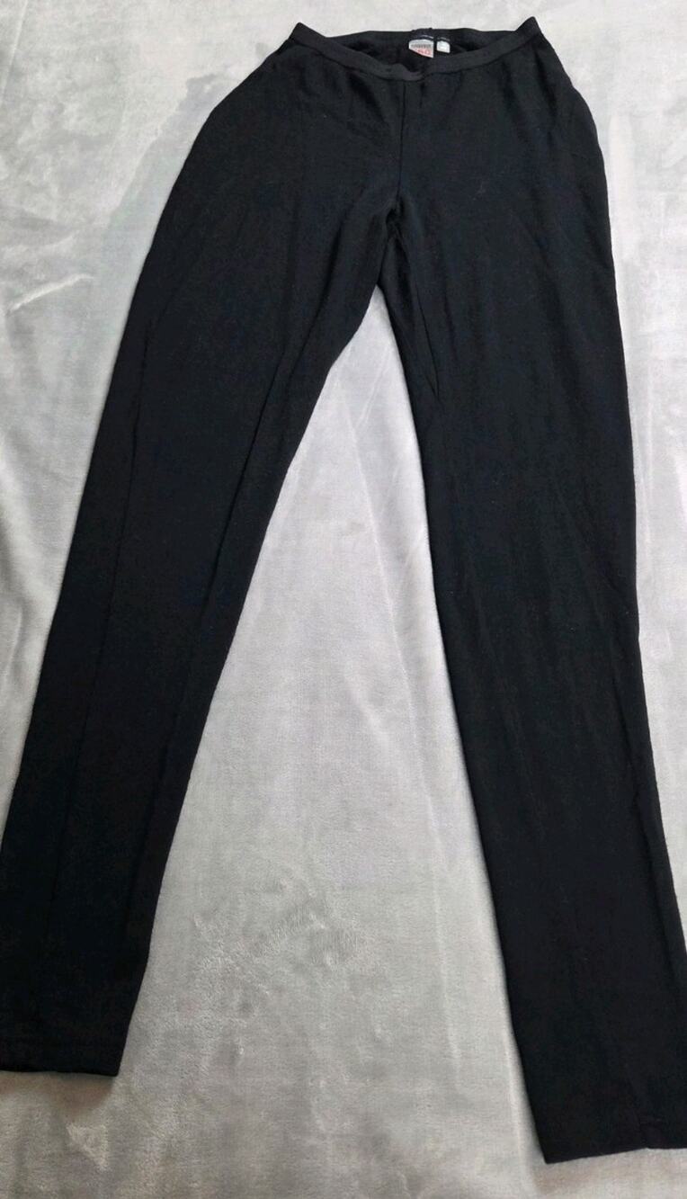 Icebreaker Bodyfit 260 Womens Small Black Merino Wool Base Layer Leggings Pants